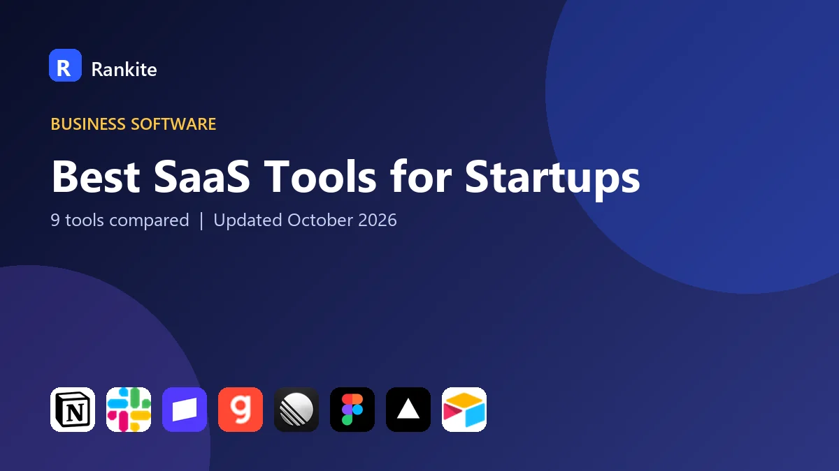 Best SaaS Tools for Startups in 2026: 9 Tools Compared