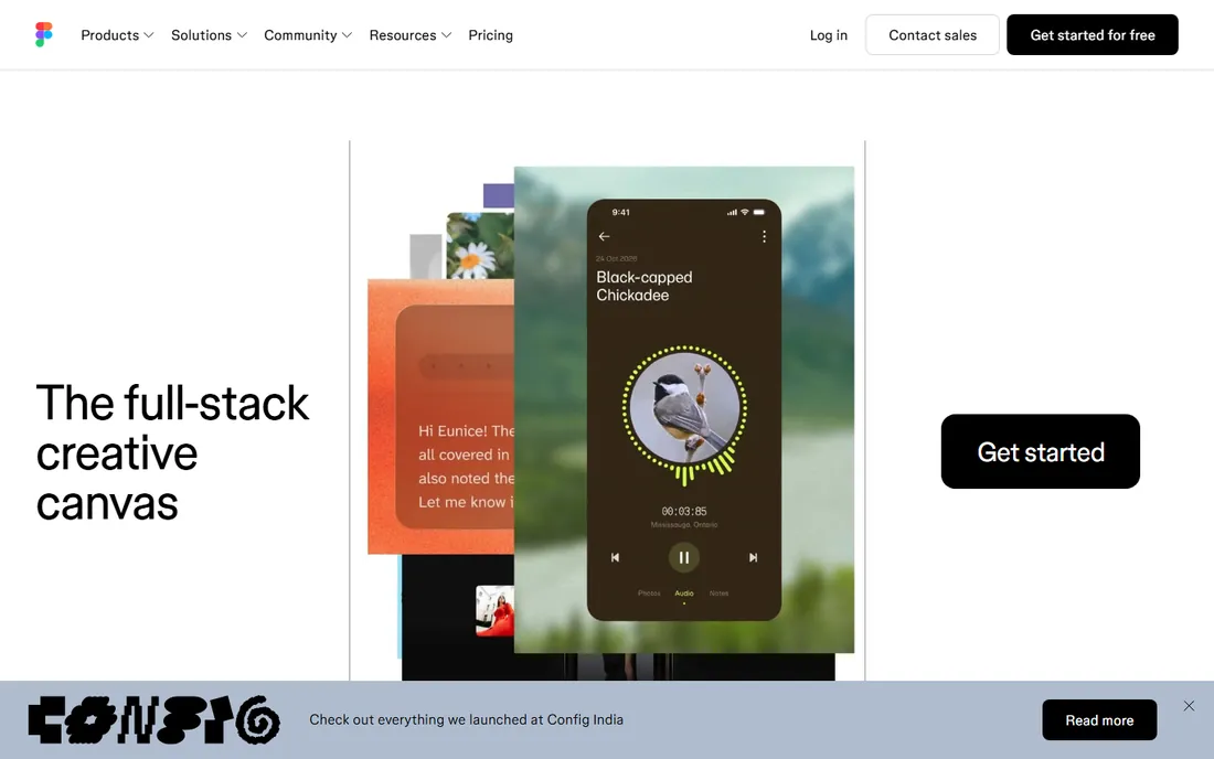 Figma homepage