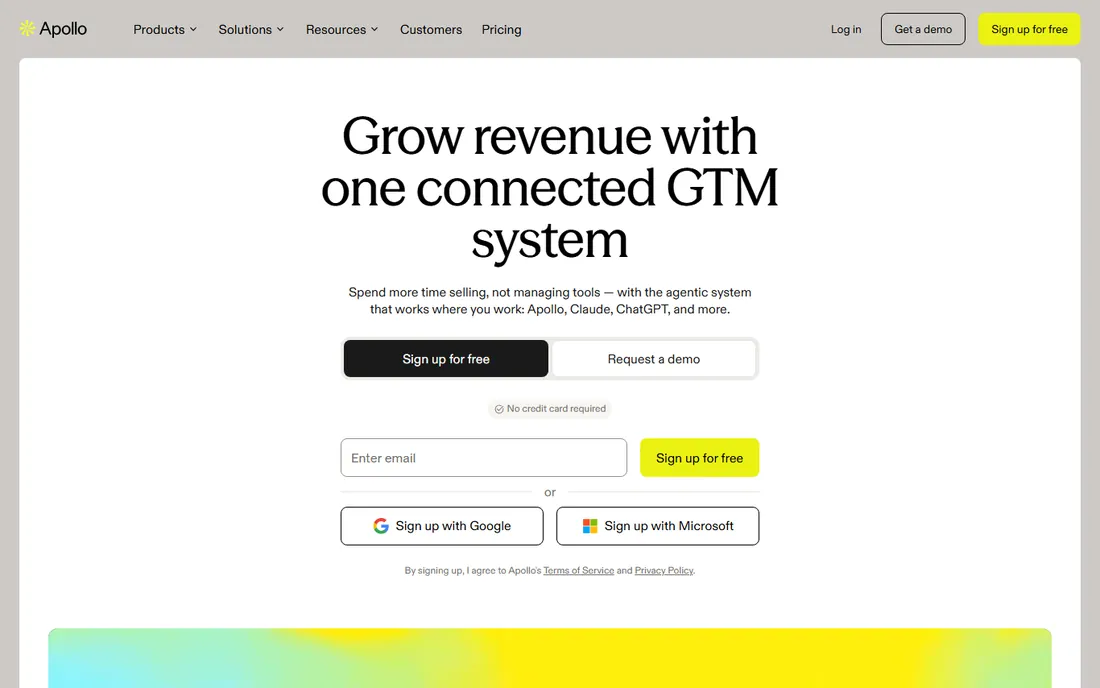 Apollo homepage