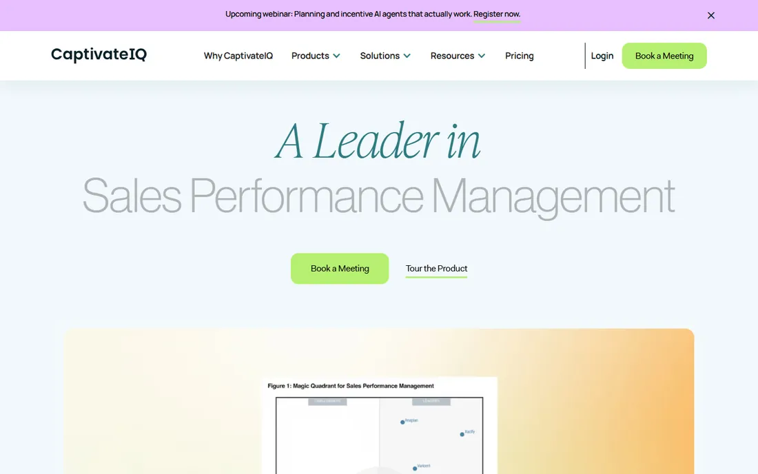 CaptivateIQ homepage