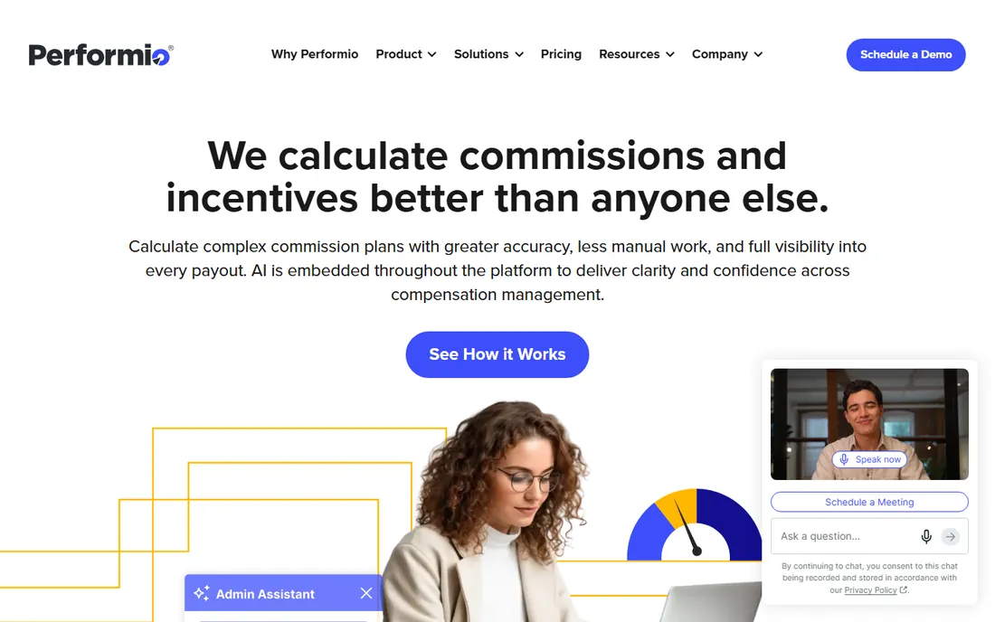Performio homepage