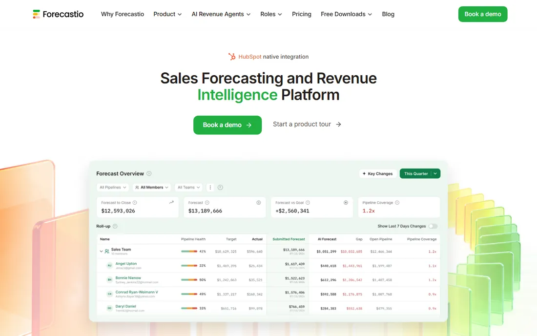 Forecastio homepage