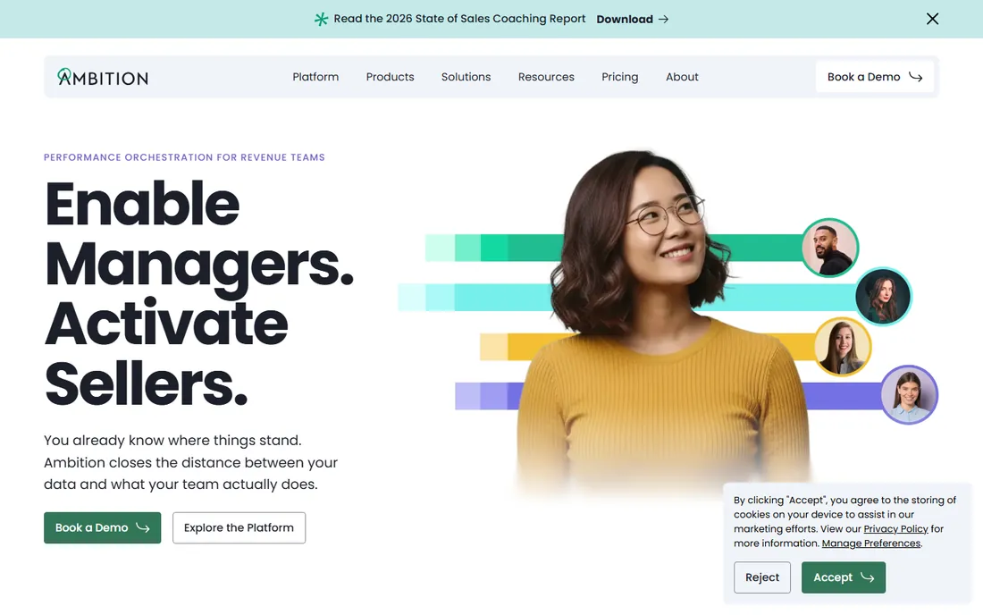Ambition homepage