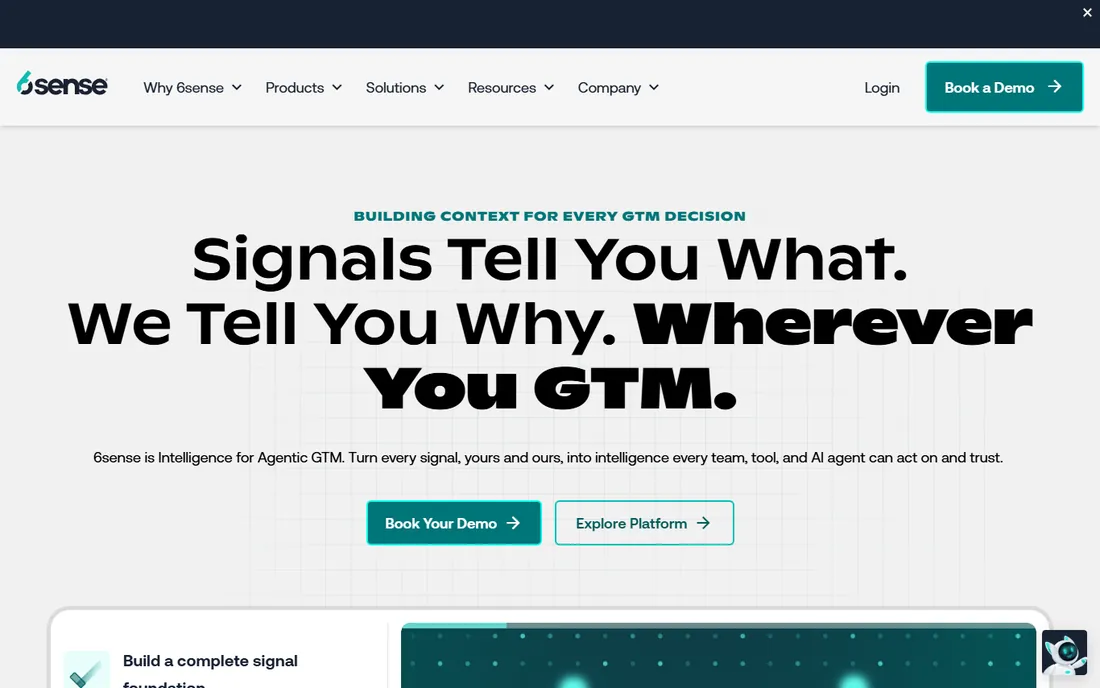6sense homepage
