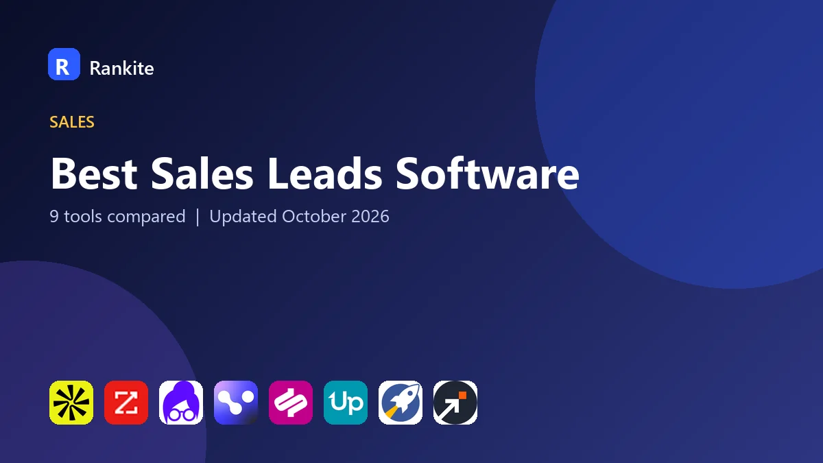 Best Sales Leads Software in 2026: 9 Tools Compared