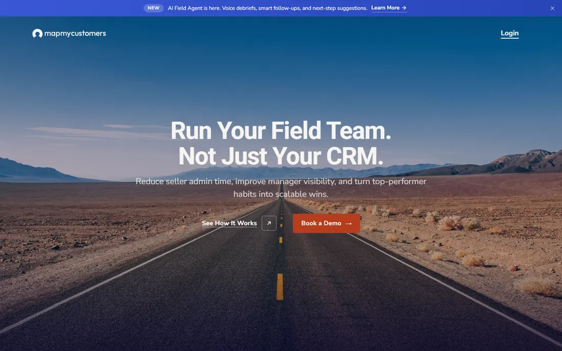 Map My Customers homepage