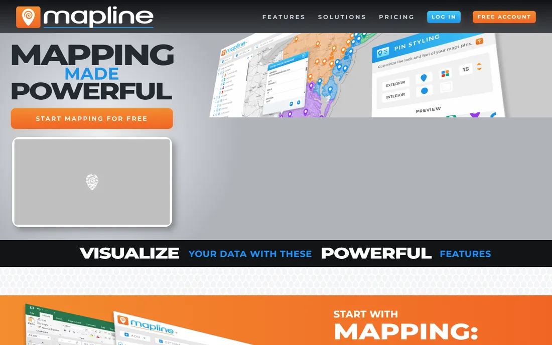 Mapline homepage