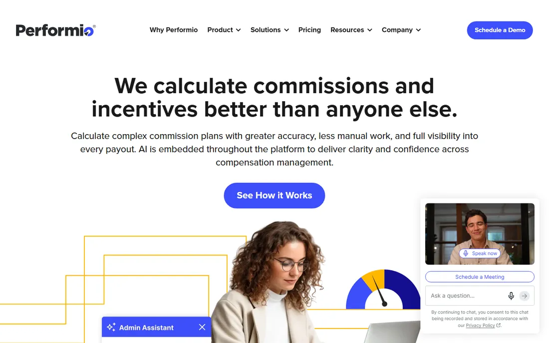 Performio homepage