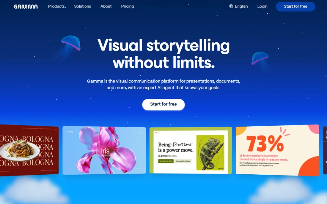 Gamma homepage