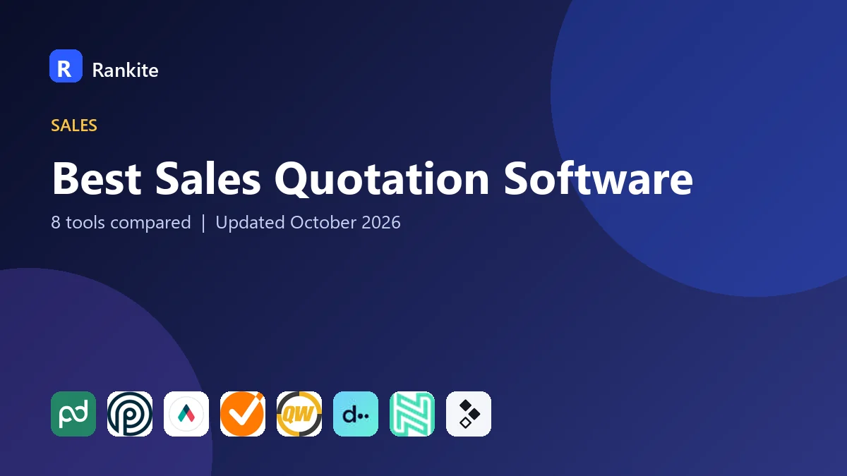Best Sales Quotation Software in 2026: 8 Tools Compared