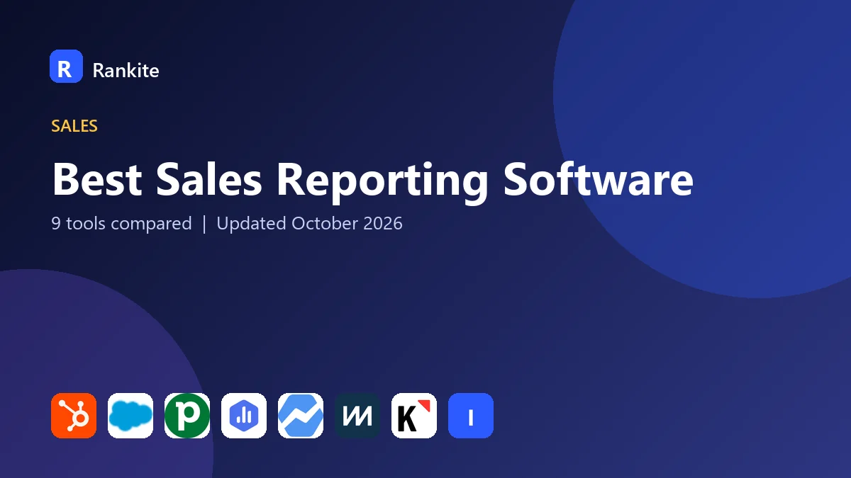 Best Sales Reporting Software in 2026: 9 Tools Compared