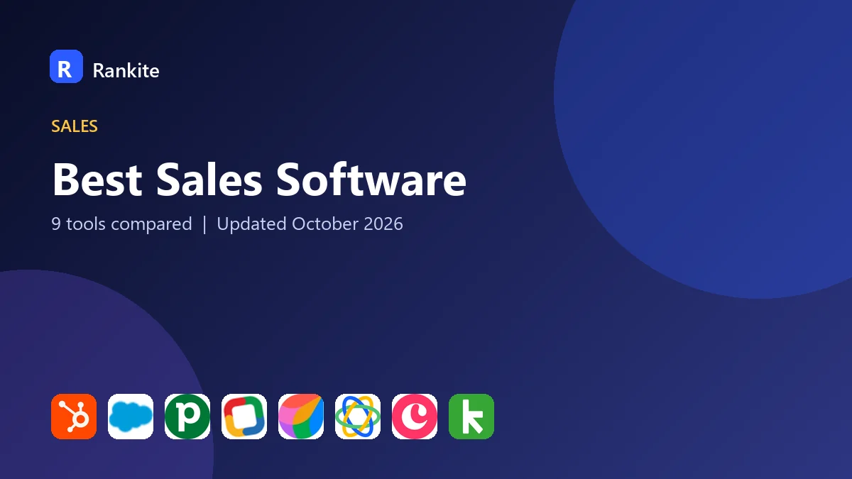 Best Sales Software in 2026: 9 Tools Compared