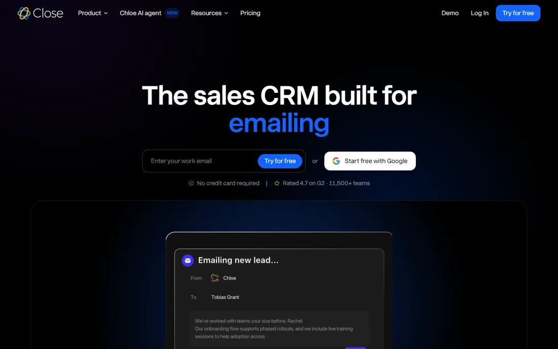 Close homepage