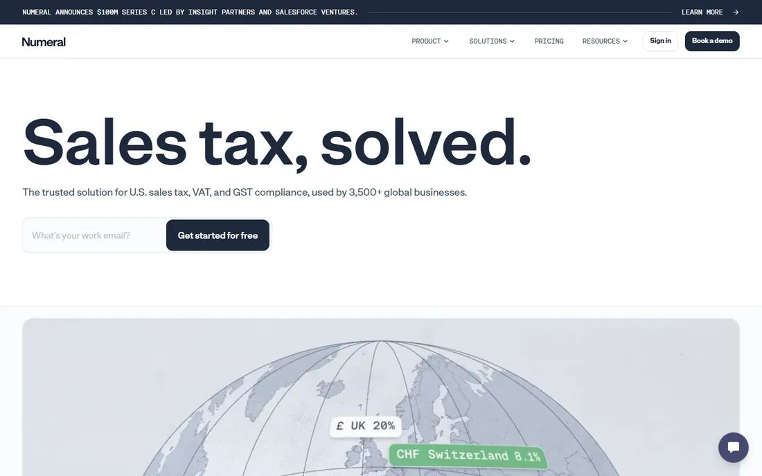 Numeral homepage