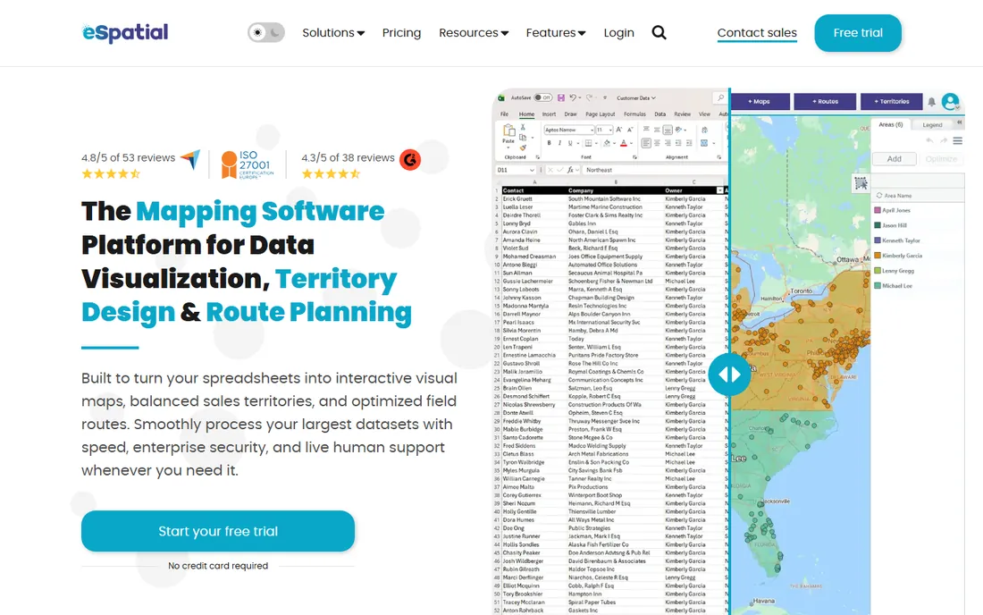eSpatial homepage
