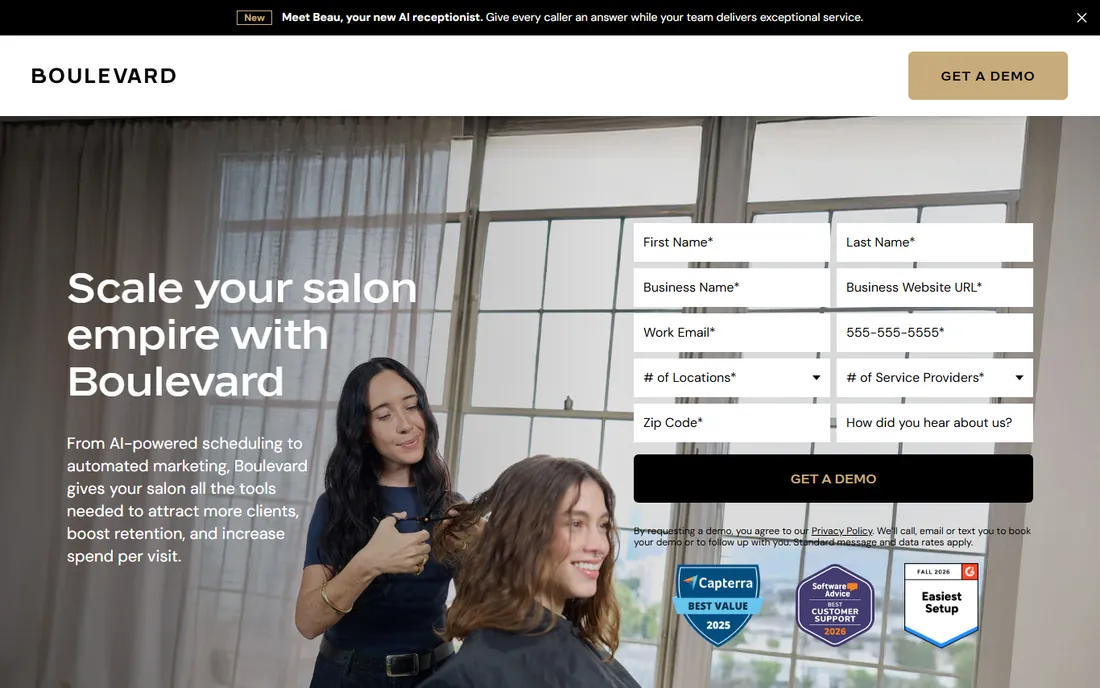 Boulevard homepage