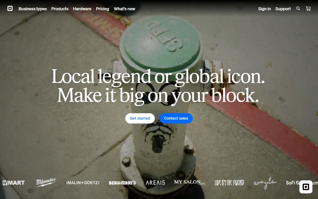 Square Appointments homepage