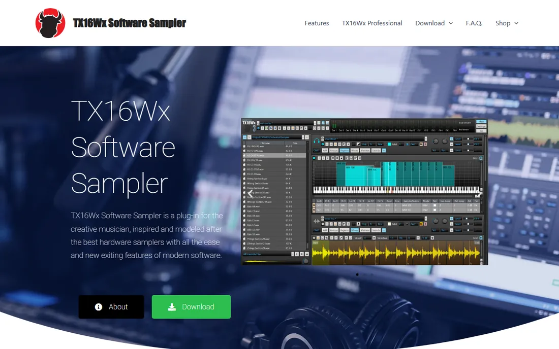 TX16Wx Software Sampler homepage