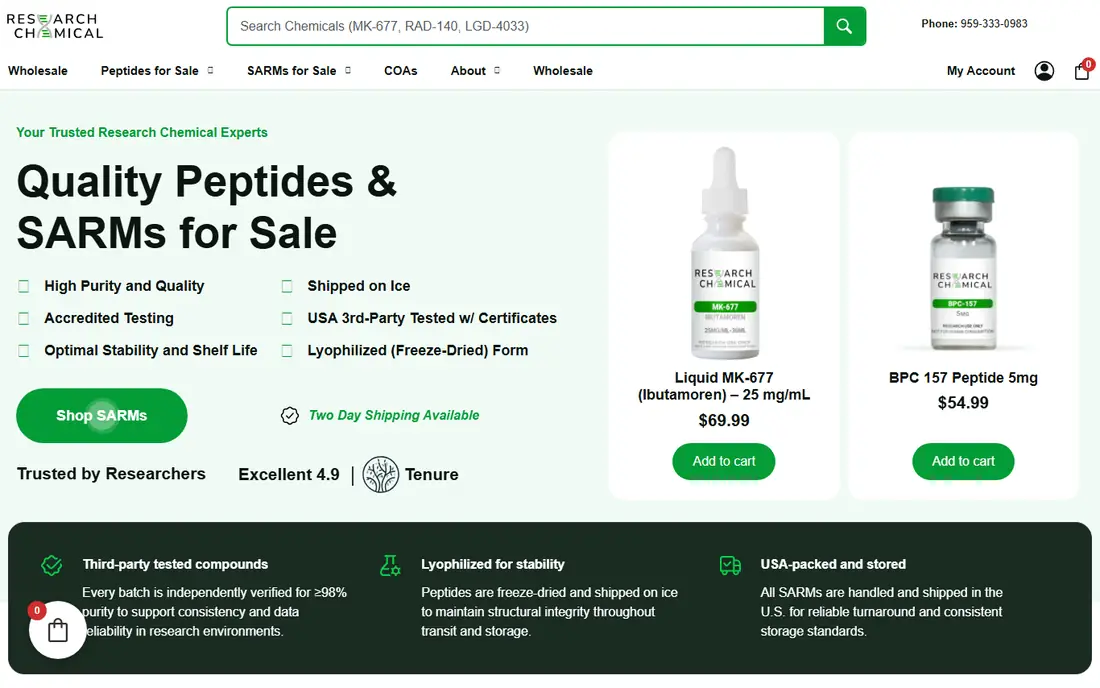 Research Chemical homepage