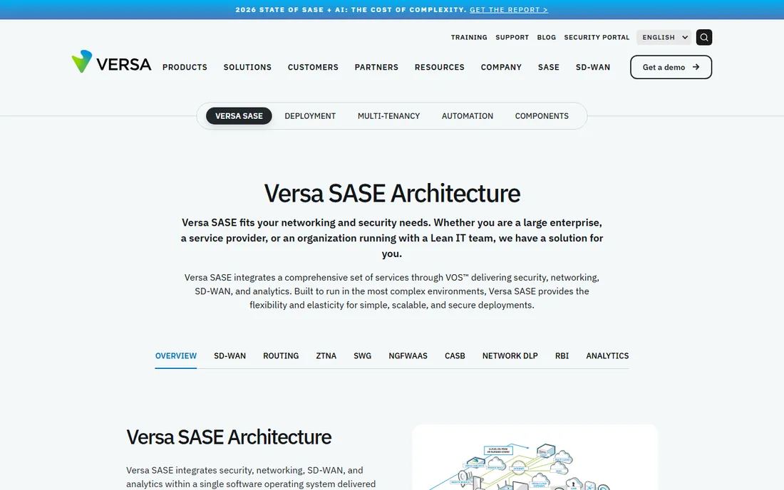Versa homepage