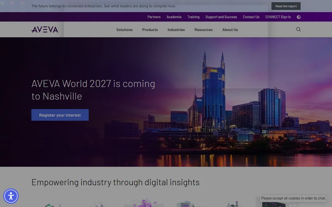 AVEVA homepage