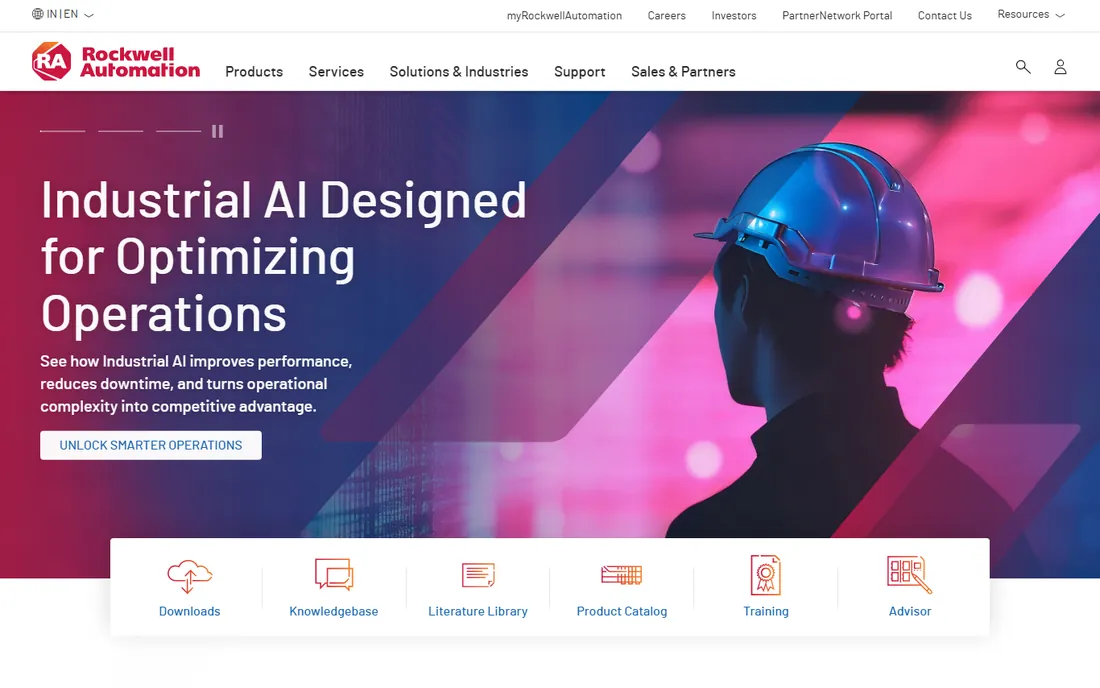 Rockwell FactoryTalk homepage