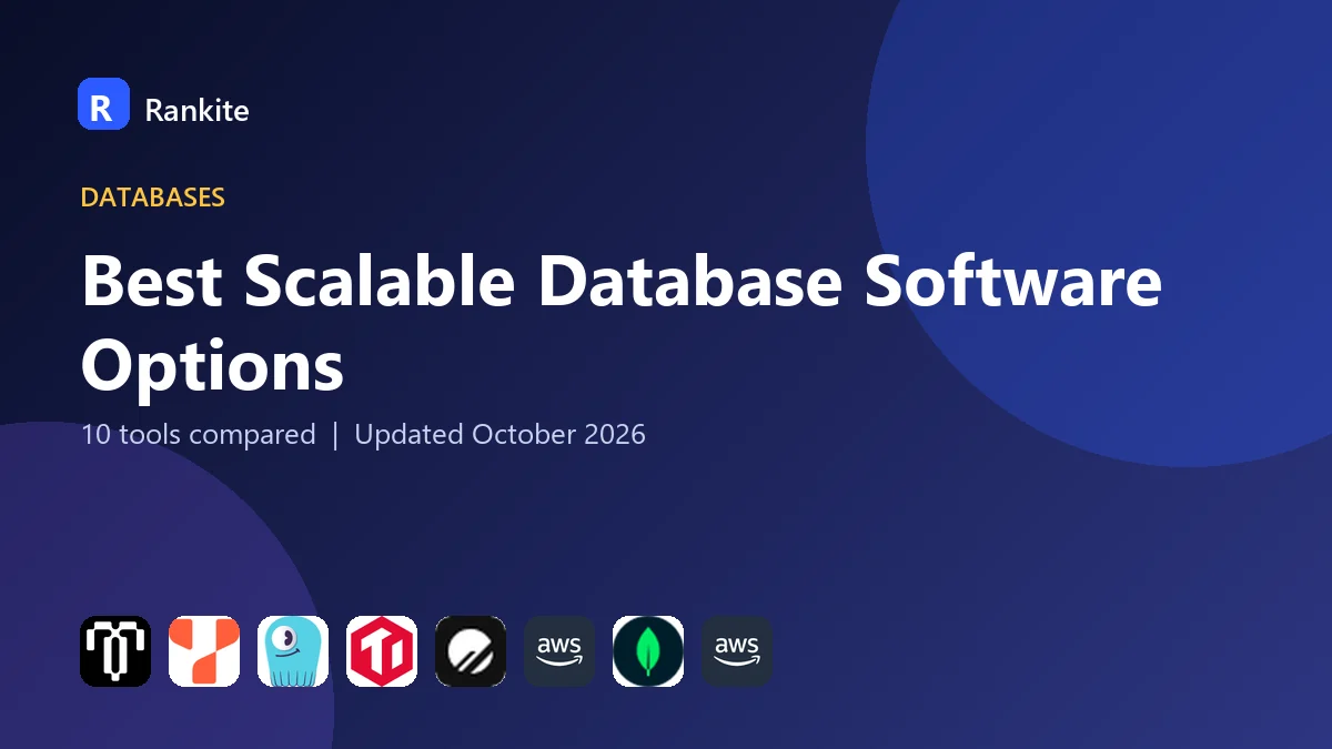Best Scalable Database Software Options in 2026: 10 Tools Compared