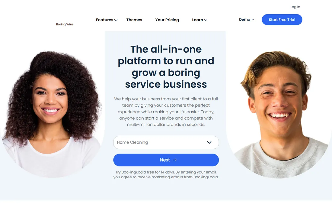 BookingKoala homepage