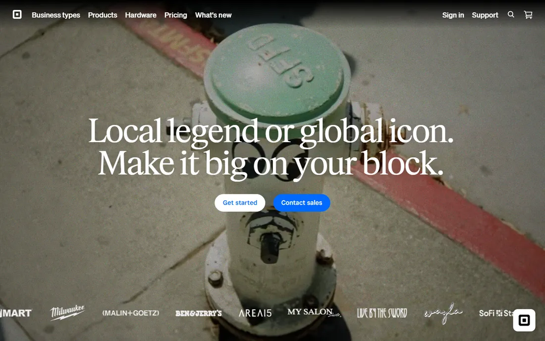 Square Appointments homepage