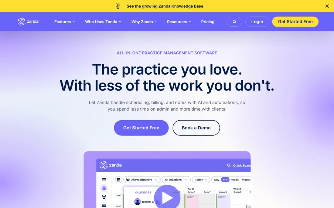 Zanda homepage