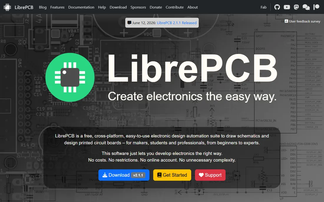 LibrePCB homepage