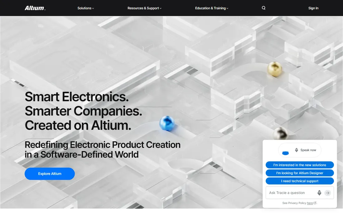 Altium Designer homepage