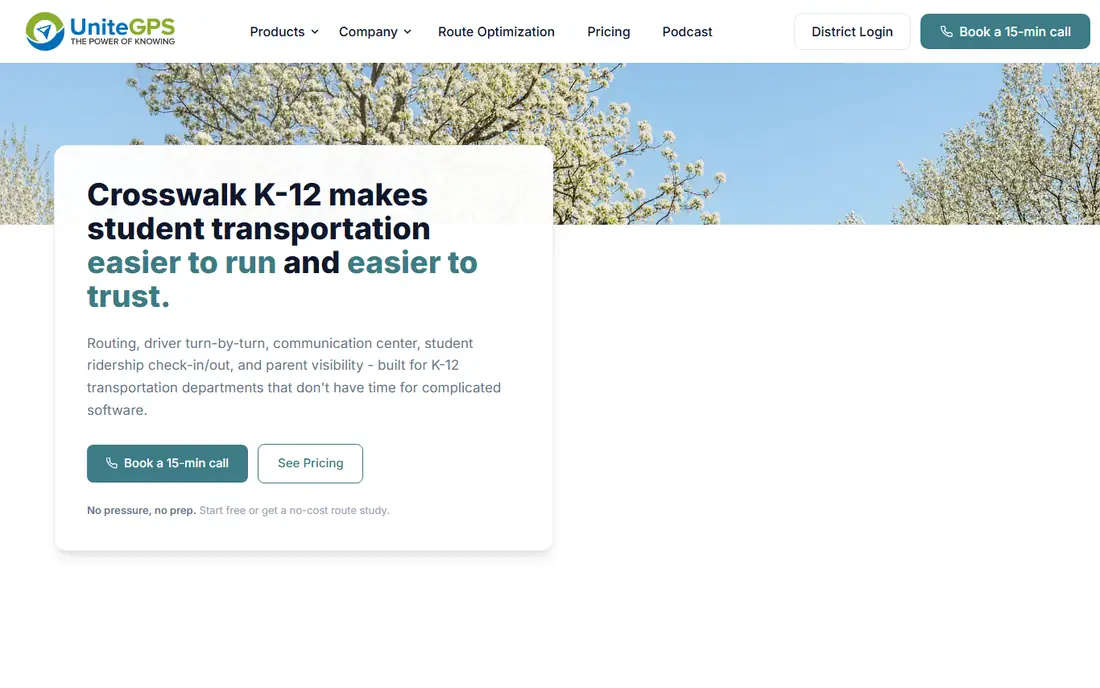 Crosswalk K-12 homepage