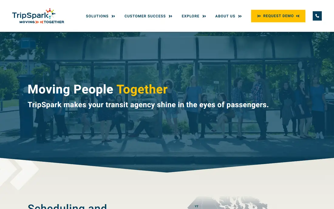 TripSpark homepage