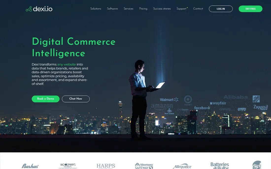 Dexi homepage