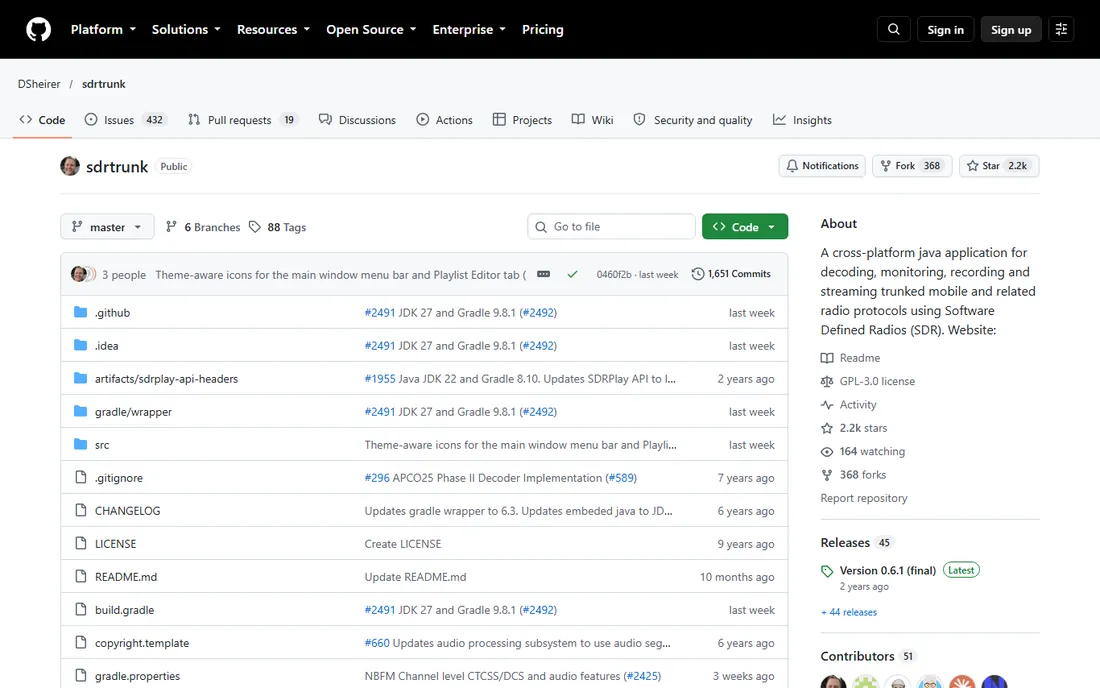 SDRTrunk homepage