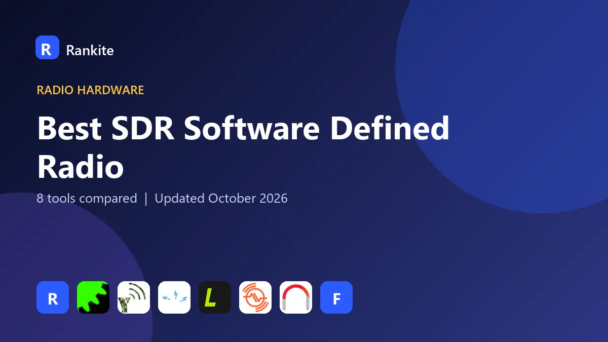 Best SDR Software Defined Radio in 2026: 8 Tools Compared