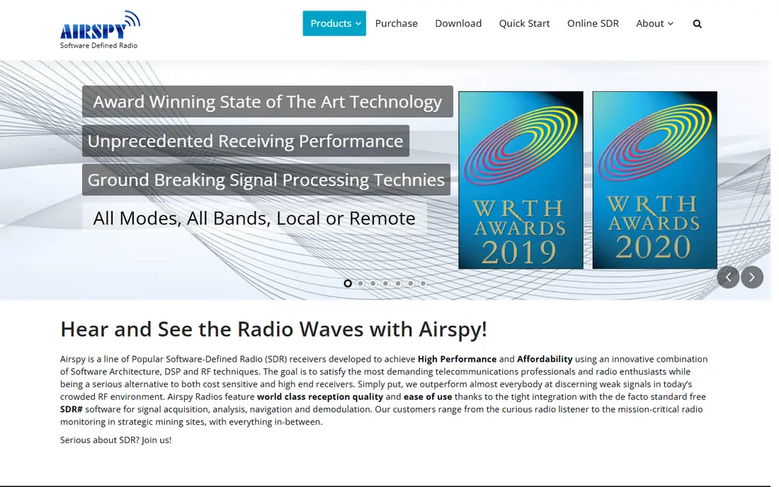 Airspy R2 homepage