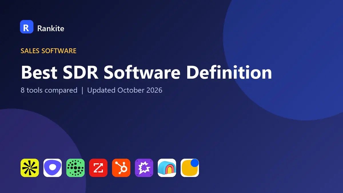 Best SDR Software Definition in 2026: 8 Tools Compared