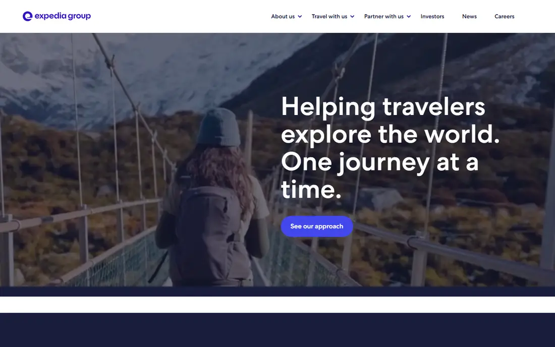 Expedia Group homepage