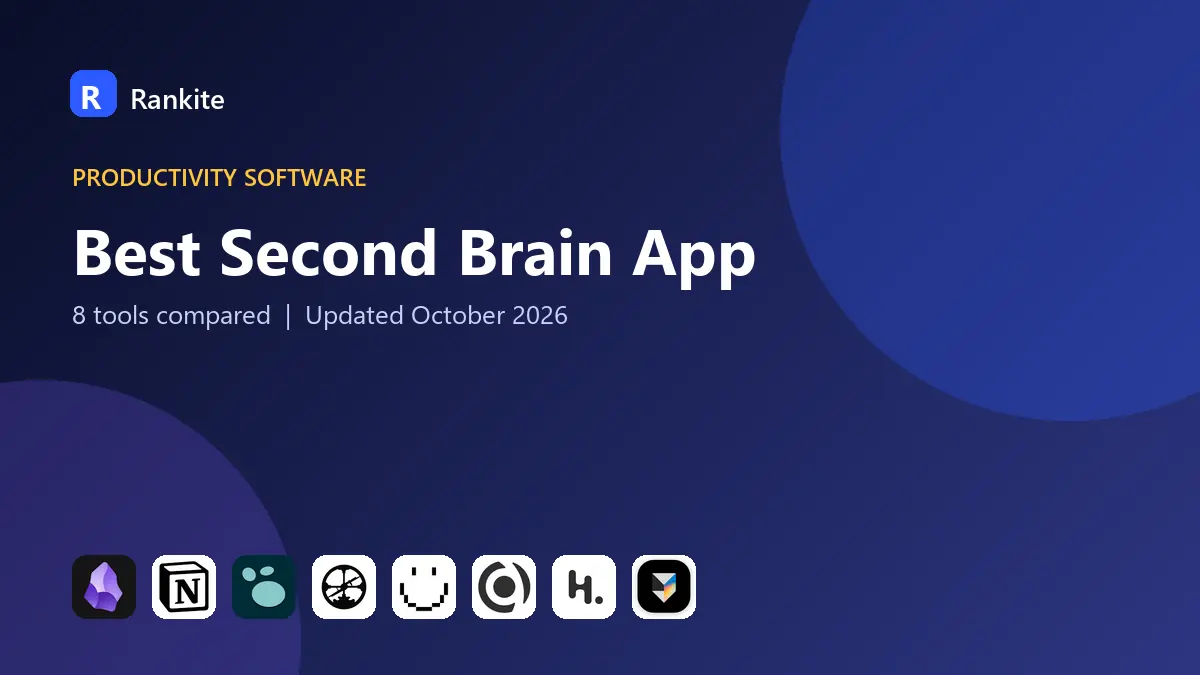 Best Second Brain App in 2026: 8 Tools Compared