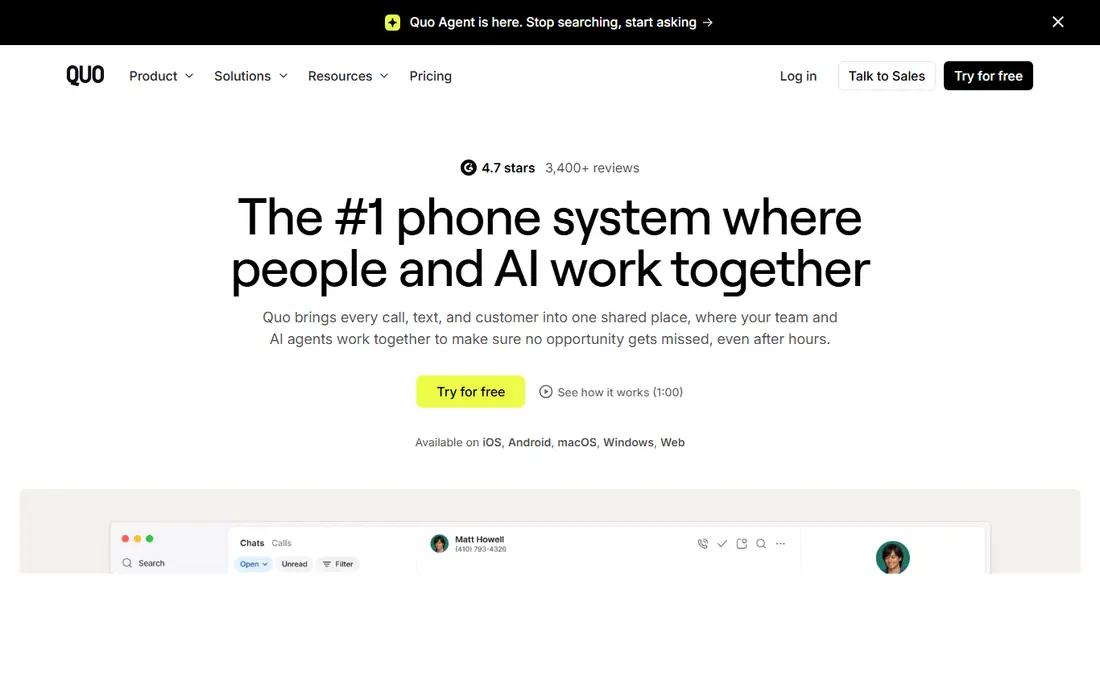 OpenPhone homepage
