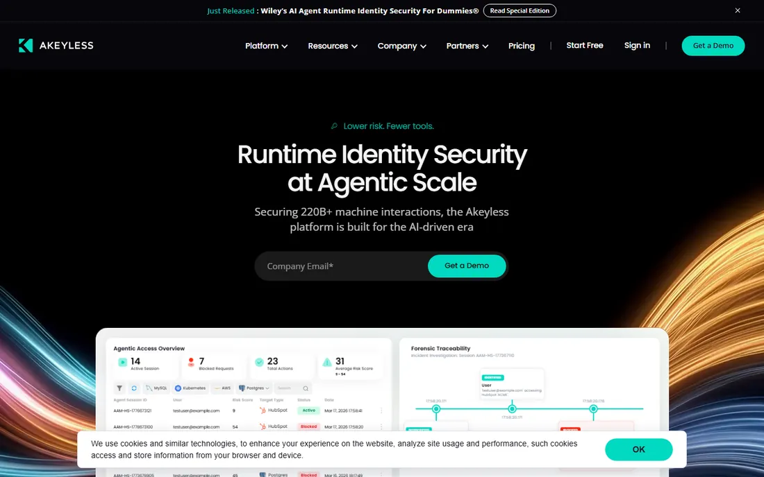 Akeyless homepage