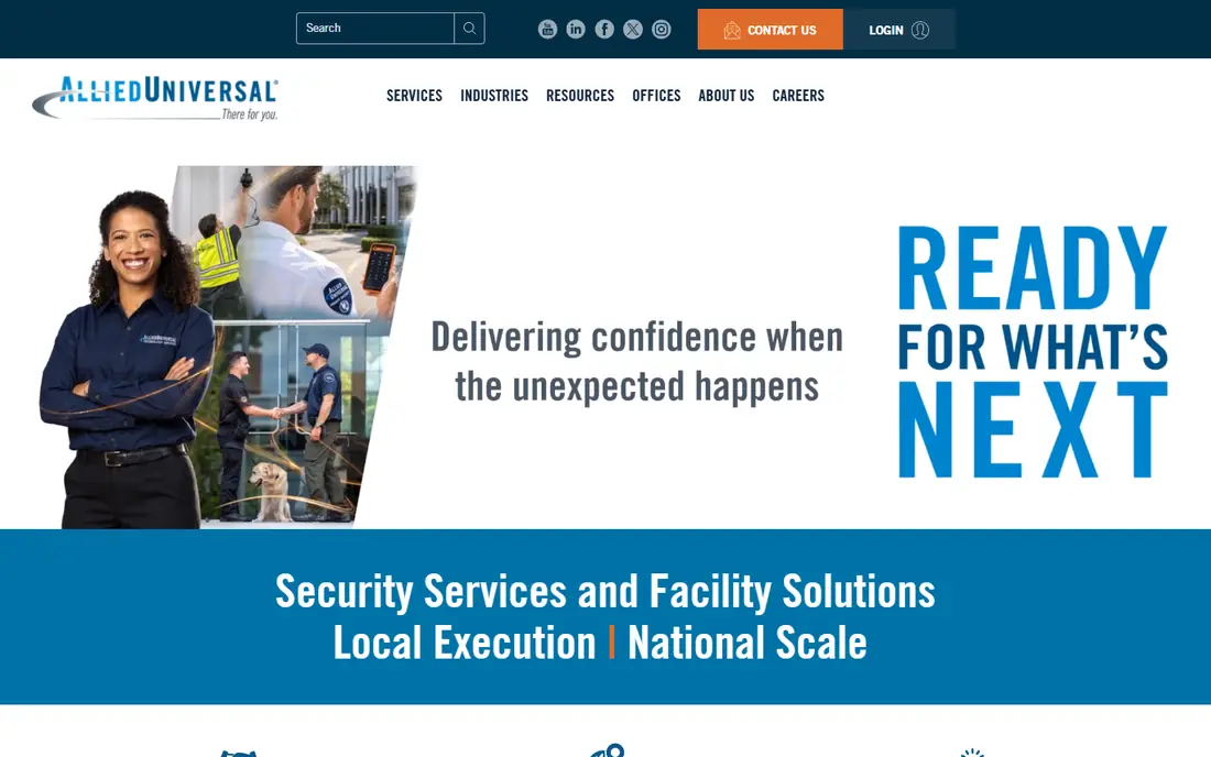 Allied Universal homepage