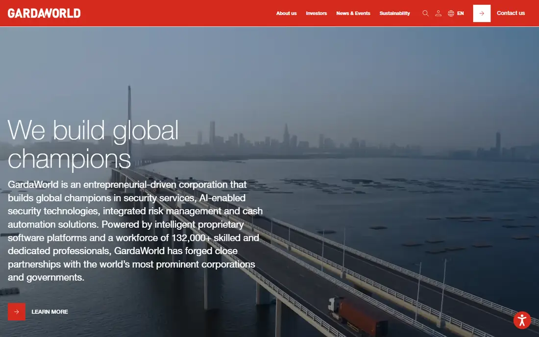 GardaWorld homepage