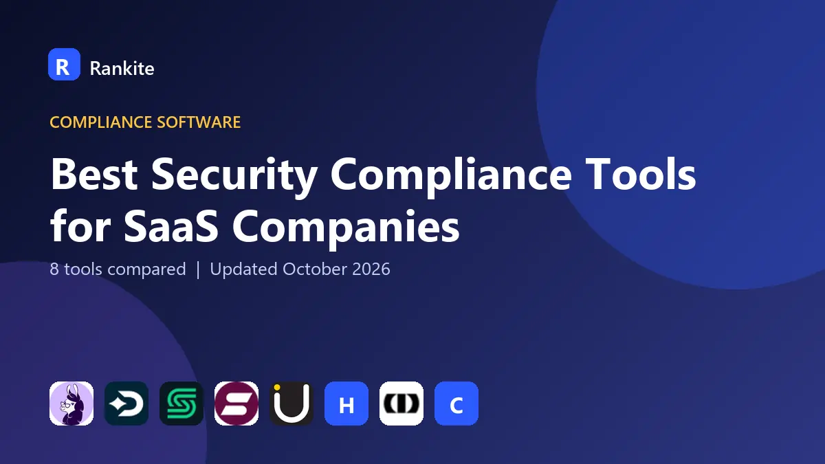 Best Security Compliance Tools for SaaS Companies in 2026: 8 Tools Compared