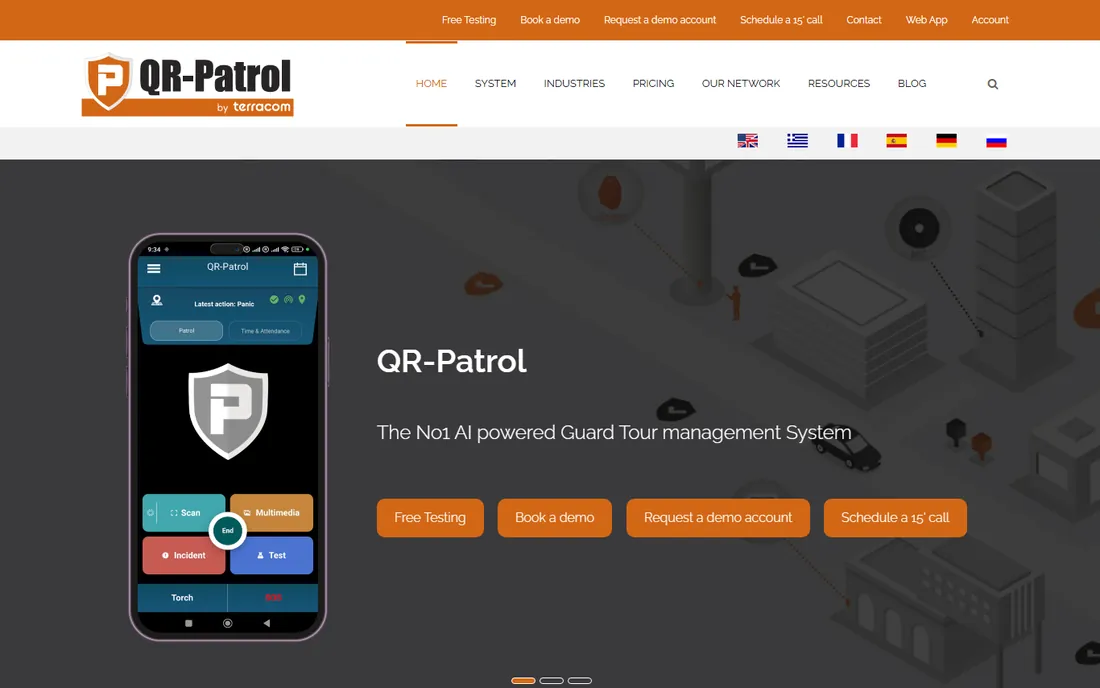 QR-Patrol homepage