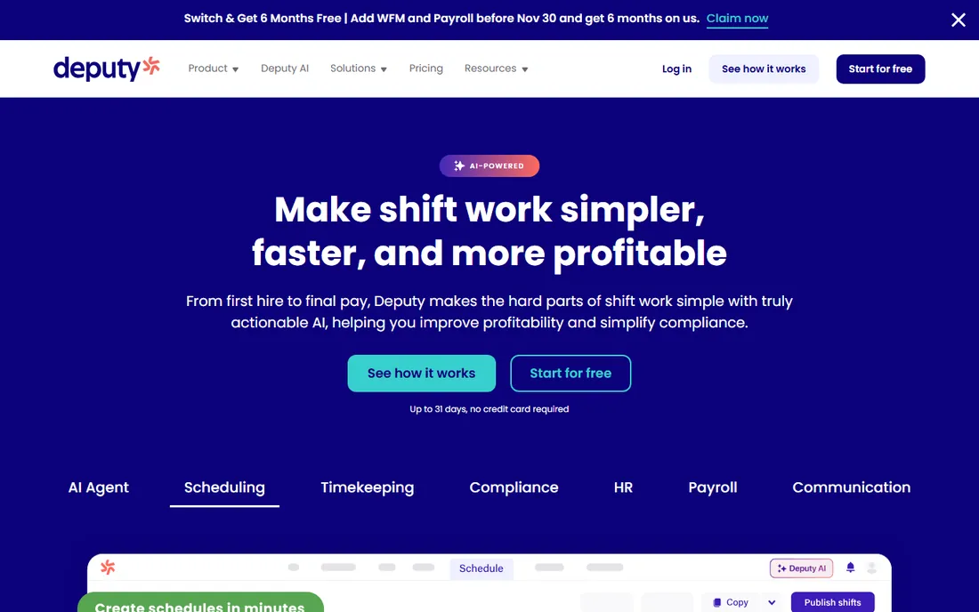 Deputy homepage