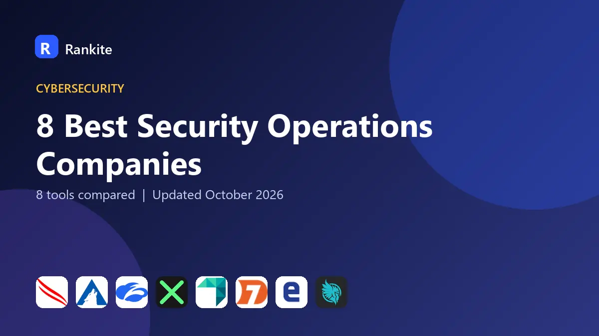 8 Best Security Operations Companies in 2026: 8 Tools Compared