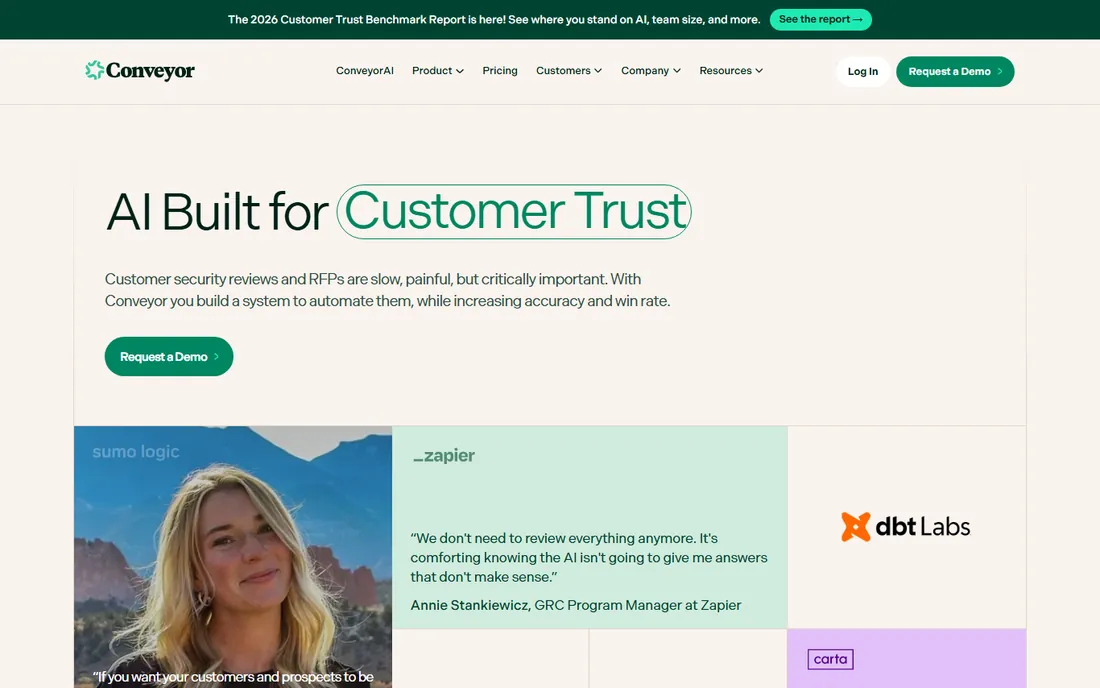 Conveyor homepage